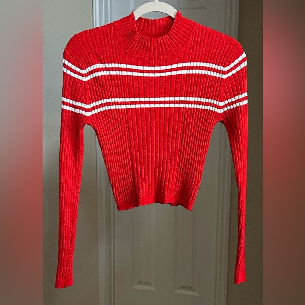 Lottie Moss Ribbed Cropped Sweater